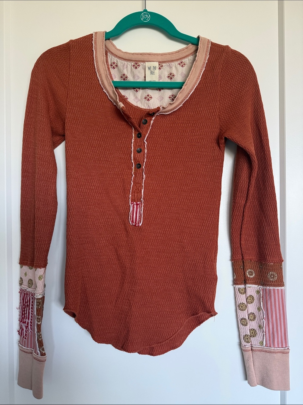 Free People Thermal Henley, Size Small